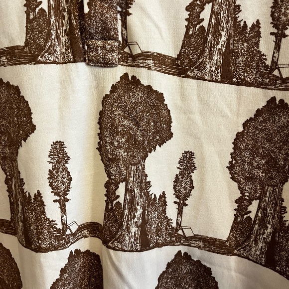 NWT Women’s Kate Quinn XXL Brown Tree Print Shirt - Picture 2 of 6